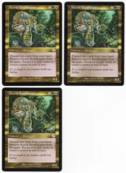 Anurid Brushhopper x3 3x 2002 Judgment Multi-Color Rare Creature MTG LP AZ1 - Image 1