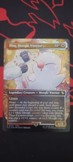 Mog, Moogle Warrior (Borderless) (Chocobo Track Foil) Final Fantasy Magic - 0476 - Image 1
