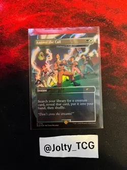 MTG - Answer the Call - SLD 1770 - Secret Lair Ghostbusters - Rainbow Foil - Image 1