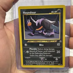Pokemon TCG - HOUNDOUR - Unlimited - Neo Discovery 39/75 Uncommon NM/MT Vintage - Image 1