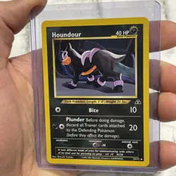 Pokemon TCG - HOUNDOUR - Unlimited - Neo Discovery 39/75 Uncommon NM/MT Vintage - Image 2