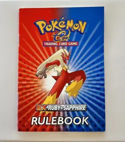 Pokemon EX Ruby and Sapphire Rulebook Authentic 2003 MINT CONDITION! - Image 1