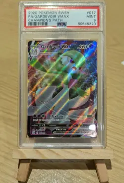 Gardevoir VMAX 17/73 Champions Path Full Art Holo Pokemon Card PSA 9 Mint - Image 1
