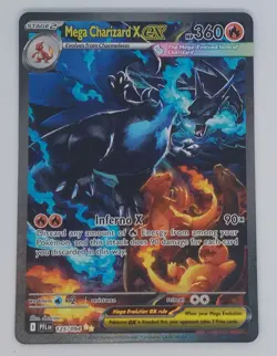 Mega Charizard X EX SIR 125/094 Pokemon TCG Phantasmal Flames English Full Art - Image 1