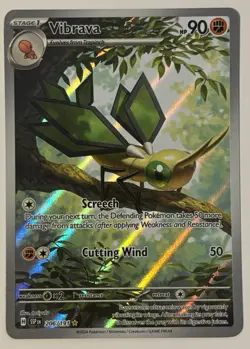 Vibrava Pokemon Surging Sparks 206/191 Full Art Illustration Rare NM - Image 1