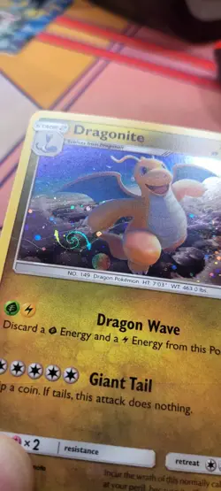 Pokemon TCG Dragonite 96/149 Cosmos Holo Promo NM HD SWIRL - Image 1