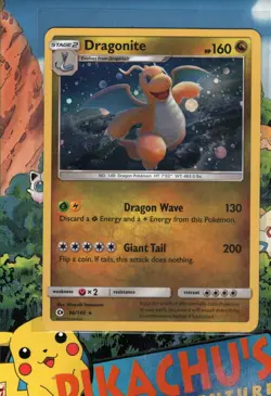 Pokemon TCG Dragonite 96/149 Cosmos Holo Promo NM HD SWIRL - Image 2