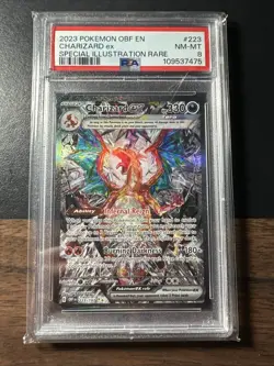 Charizard EX 223/197 PSA 8 Obsidian Flames Special Illustration Rare Pokemon - Image 1