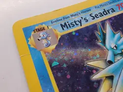 Pokemon TCG Misty's Seadra 9/132 Holo Rare Gym Hero's Light Play Crease - Image 4