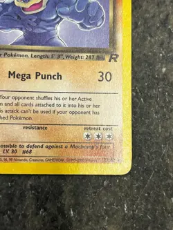 Dark Machamp 27/82 - Team Rocket Vintage Rare Pokemon Card MP - Image 5