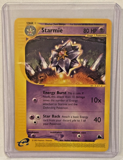 2003 Pokemon Rare - Skyridge -- Starmie 30/144 Pokemon Ecard - LP+/NM - Image 2