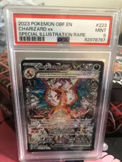 2023 POKEMON ENGLISH CHARIZARD EX SPECIAL ILLUSTRATION RARE #223 PSA 9 - Image 1