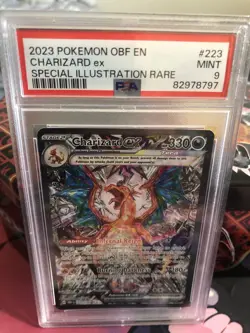 2023 POKEMON ENGLISH CHARIZARD EX SPECIAL ILLUSTRATION RARE #223 PSA 9 - Image 2