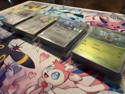 200 Basic Pokemon Playing Cards And 24 Holo And Reverse Holo! - Image 3