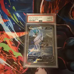Psa 10 Ice Rider Calyrex V (Alt Full Art) 164/198 Swsh06: Chilling reign Pokemon - Image 1