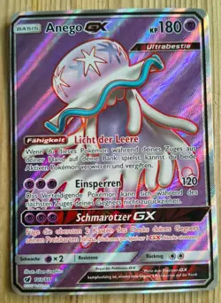 Pokemon TCG Anego GX 103/111 Aufziehen der Sturmrote Deutsch, NM, Holo, Full Art - Image 1