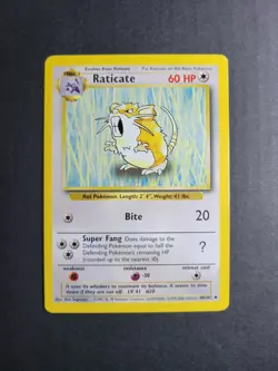 Raticate 40/102 Pokemon TCG Base Set Unlimited Regular Uncommon NM - Image 2