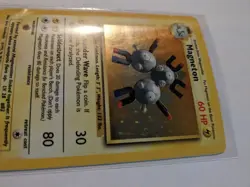 Pokemon TCG Magneton Base Set 9/102 Holo Unlimited Holo Rare Damaged - Image 4