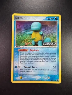 Ditto (Squirtle) EX Delta Species 40/113 Reverse Holo STAMPED Pokemon Card TCG - Image 1