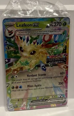 Leafeon Ex 006/131 Prismatic Evolutions Stamped Promo Pokemon TCG SEALED - Image 1