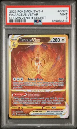 2023 POKEMON SWORD & SHIELD CROWN ZENITH SECRET FULL ART/ARCEUS VSTAR PSA 9 - Image 1