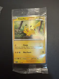 Pokemon Card - Pikachu 025/165 Stamped - 151 Holiday Calendar Promo Sealed - Image 1