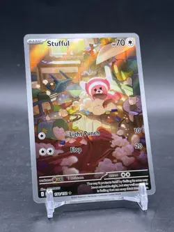 2025 Pokemon Mega Evolution Stufful #154/132 Illustration Rare Full Art NM - Image 1