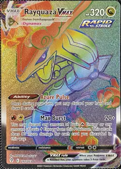 Rayquaza VMAX (Secret) 217/203 SWSH07: Evolving Skies Holo - Pokemon Card - Image 1