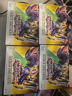Yu Gi Oh Doom Of Dimensions 1st Edition Card Sealed Mini Box Collection 4 Lot - Image 1
