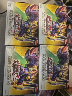 Yu Gi Oh Doom Of Dimensions 1st Edition Card Sealed Mini Box Collection 4 Lot - Image 2
