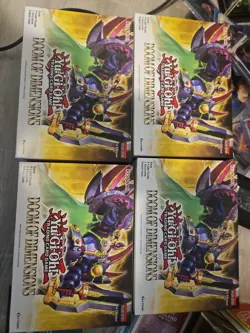 Yu Gi Oh Doom Of Dimensions 1st Edition Card Sealed Mini Box Collection 4 Lot - Image 3