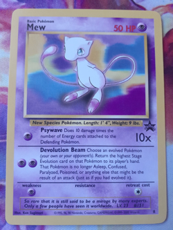 Mew - 8 - Pokemon Wizards of the Coast Black Star Promo Card NM (x1) - Image 1