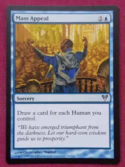 Magic The Gathering AVACYN RESTORED MASS APPEAL blue card MTG - Image 1