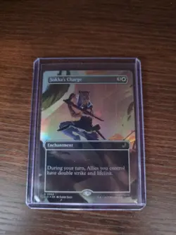Sokka's Charge NM Foil (Borderless) Avatar: The Last Airbender Mtg Near Mint - Image 1