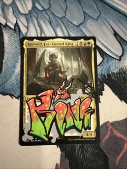 Korvold, Fae-Cursed King Throne of Eldraine Foil - Image 1
