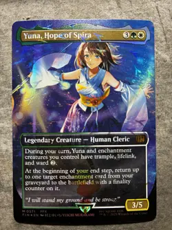 Yuna, Hope of Spira 0571 (Borderless) (Chocobo Track Foil) Final Fantasy English - Image 1