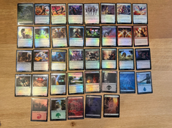 Magic the Gathering Marvel's Spider-Man 37 CARD LOT Foil Pack Fresh No Duplicate - Image 1