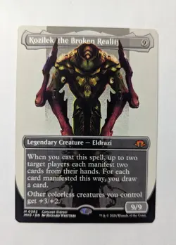 1x Kozilek The Broken Reality Borderless NM - Magic MTG Eldrazi x1 - Image 1
