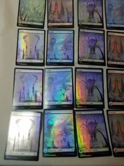 MTG Foil Full Art Phyrexia: All Will Be One ONE Basic Lands MINT Set Of 5 Cards - Image 5