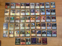 Magic the Gathering Marvel's Spider-Man 56 CARD LOT Foil Pack Fresh No Duplicate - Image 1