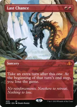 MTG - Last Chance (Borderless) - Dominaria Remastered - X1 - (NM) - #Z7565 - Image 1