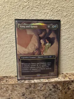 Aang and Katara (Borderless) Avatar: The Last Airbender: Eternal-Legal Foil - Image 1