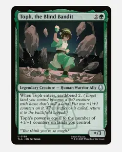 Toph, the Blind Bandit Avatar: The Last Airbender Foil U 0198 - Image 1