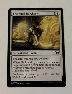 MTG Sheltered by Ghosts- Duskmourn: House Of Horror LP - Image 1