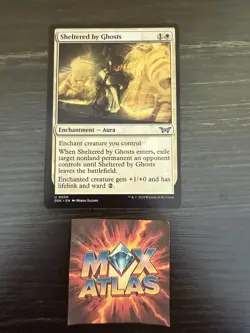 MTG - Sheltered by Ghosts - Duskmourn: House of Horror - Regular - NM - U - 0030 - Image 1