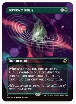 Terrasymbiosis Borderless Edge of Eternities Normal NM Magic MTG R 312 - Image 1