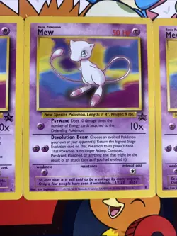 Pokemon #8 Mew - Black Star Promo - 3 Card Lot LP - Image 5