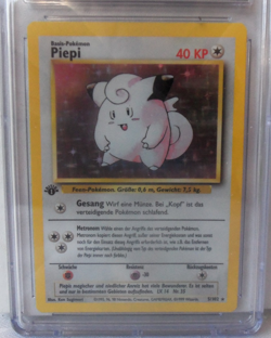 Clefairy PiepI 1st Edition 5/102 Holo Pokemon Base Set 1999 GERMAN Grade 10 - Image 2