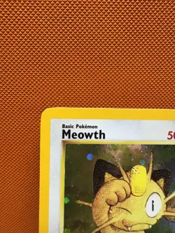 Pokemon Meowth Nintendo Black Star Promo 10 Holo Pokemon Card LP #1058 - Image 2