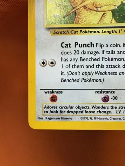 Pokemon Meowth Nintendo Black Star Promo 10 Holo Pokemon Card LP #1058 - Image 4